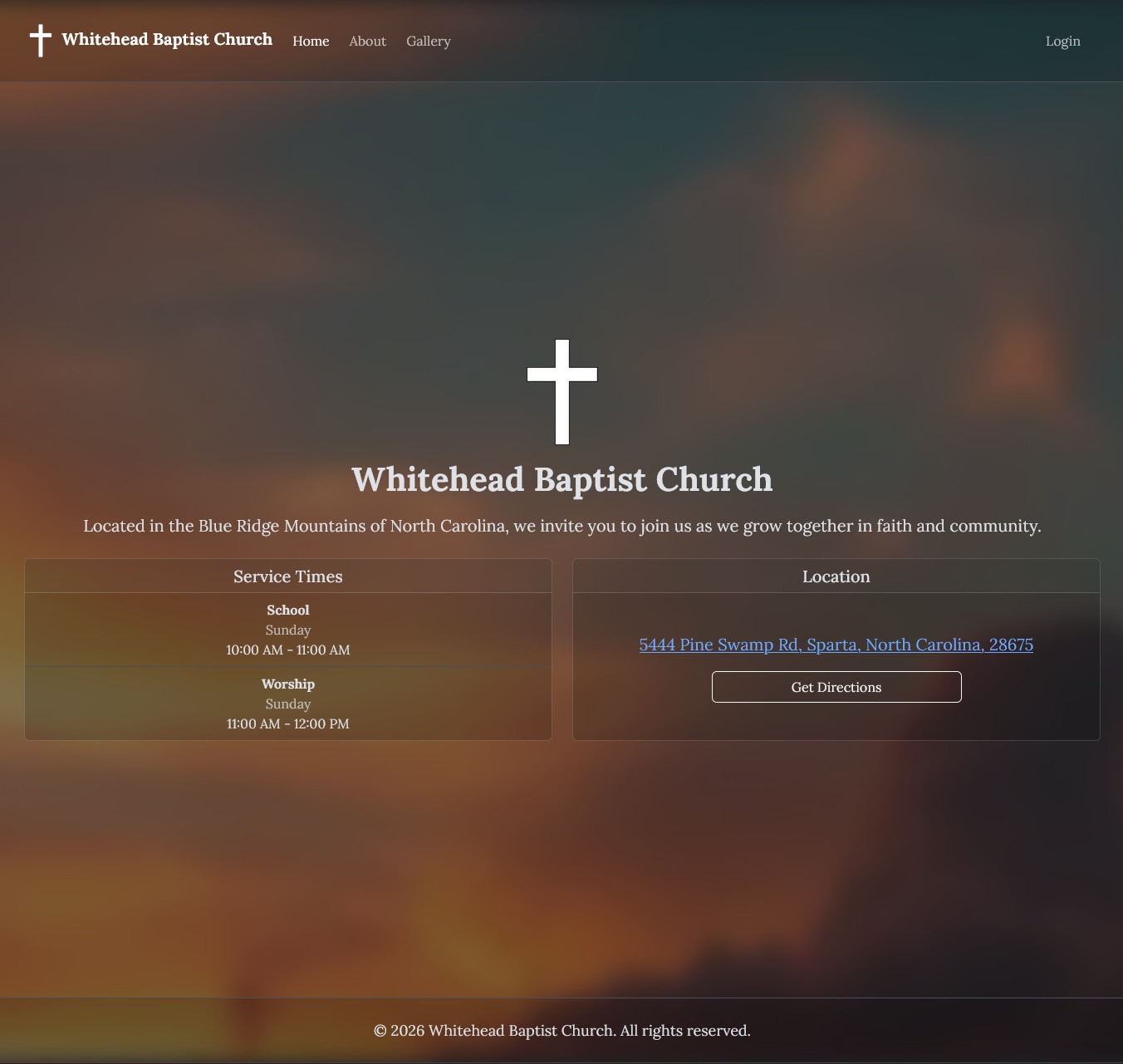 whitehead-church-app screenshot 1